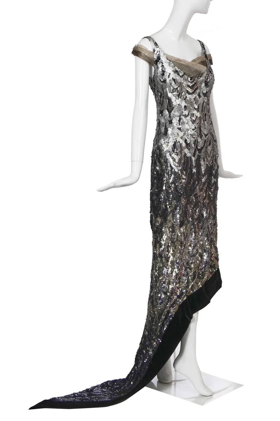 Paul Poiret Reine Reflets sequined evening gown from 1926
